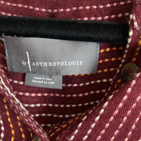 Anthropologie wool blend button down blouse - Picture 3 of 5